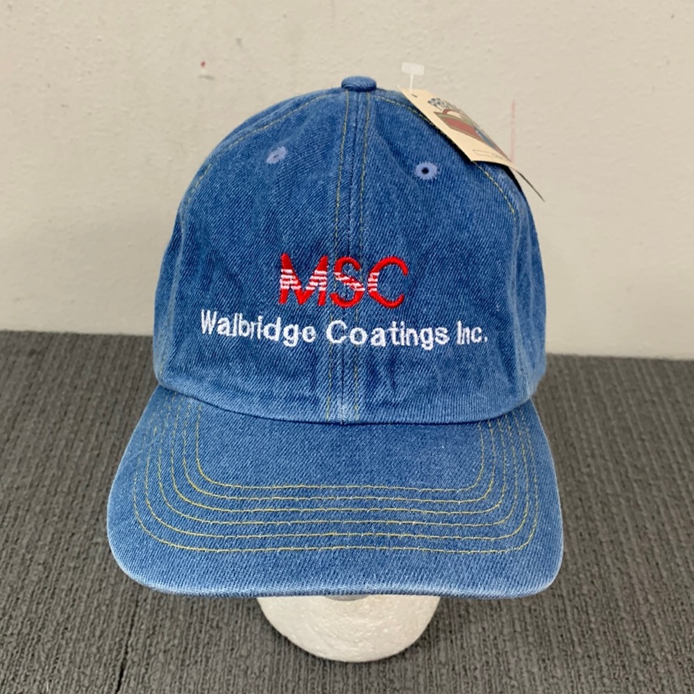 MSC Walbridge Coatings Inc Baseball Hat Unisex OSFA Blue Denim Pre-washed Cap